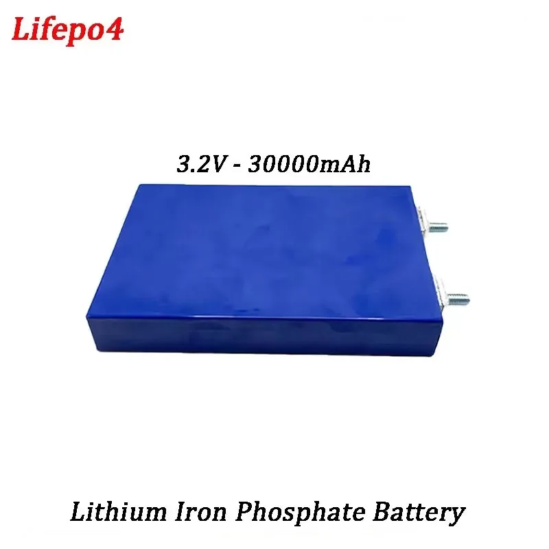 3.2V Lifepo4 30Ah Lithium Iron Phosphate Battery Large Capacity Suitable for Energy Storage Power Supply Solar Electric Vehicles