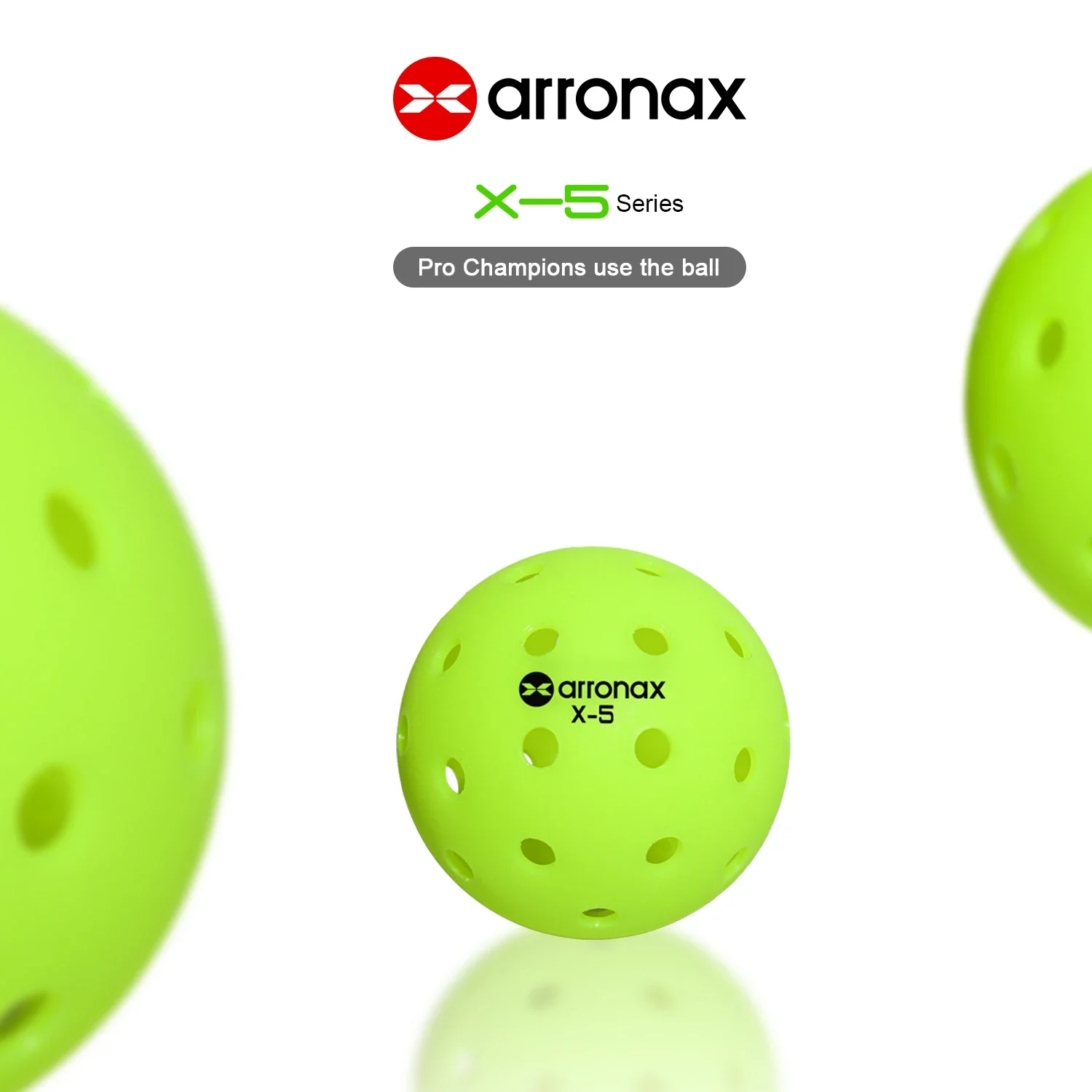 Arronax Competition Ball 40 Hole Outdoor Rotomolding Pickleball Balls Lime Green Pickleballs High Bounce True Flight, Durable