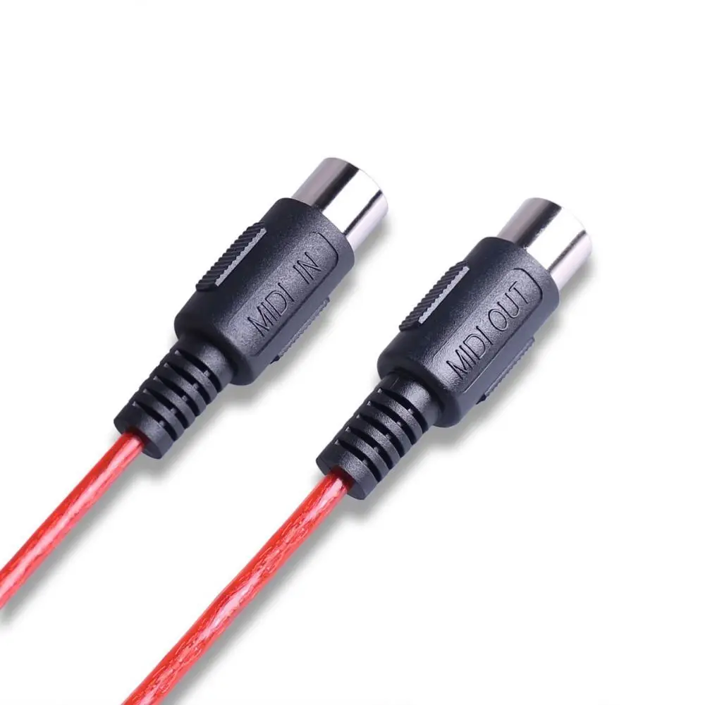 Male To Male MIDI Cable Copper Multiple Lengths Audio Extension Cord 5-Pin DIN Plug Music Gear Din-5pin M/M Cable Adapter