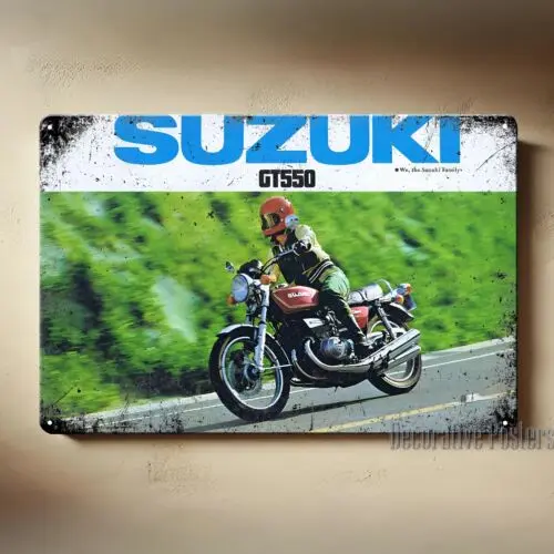 Gt550 Motorcycle Metal Poster - Collectable Sign Size:20x30cm-aluminum