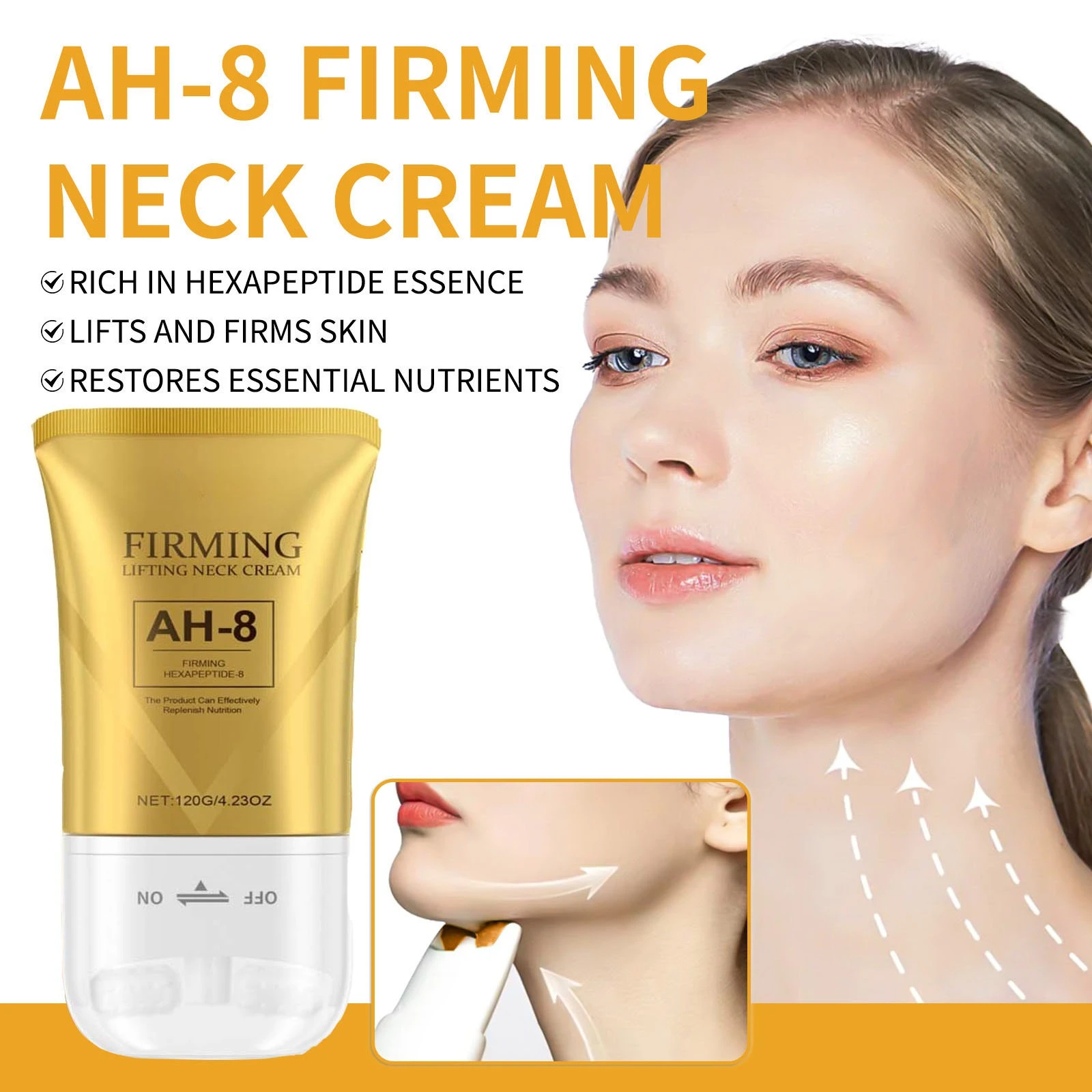 

AH-8 Neck Firming Cream Tightening and Lift Neck Cream For Crepey Moisturizer Skin Deep Moisturizing Cruelty Free Neck Care