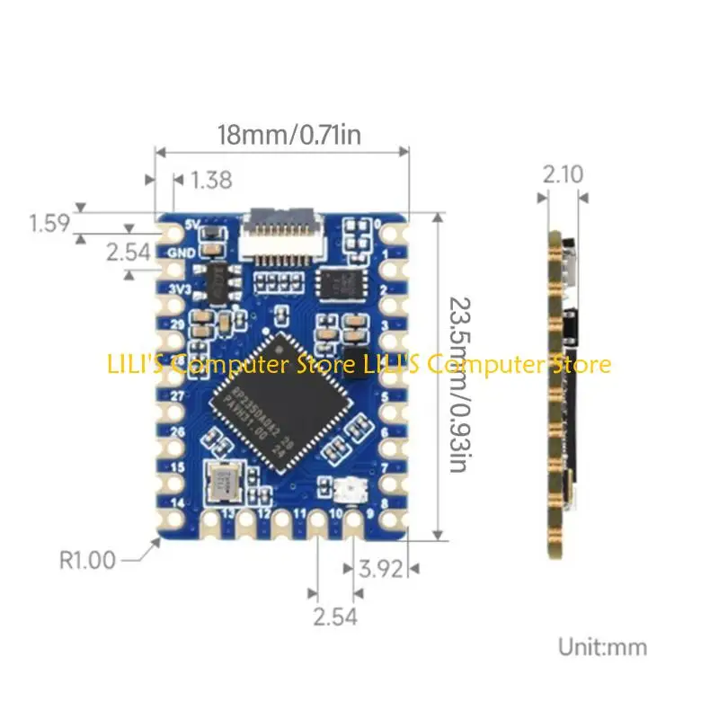 

A52B RP2350 Tiny Microcontroller Board With 520KB And 4MB Flashing Development Board For Home Applications