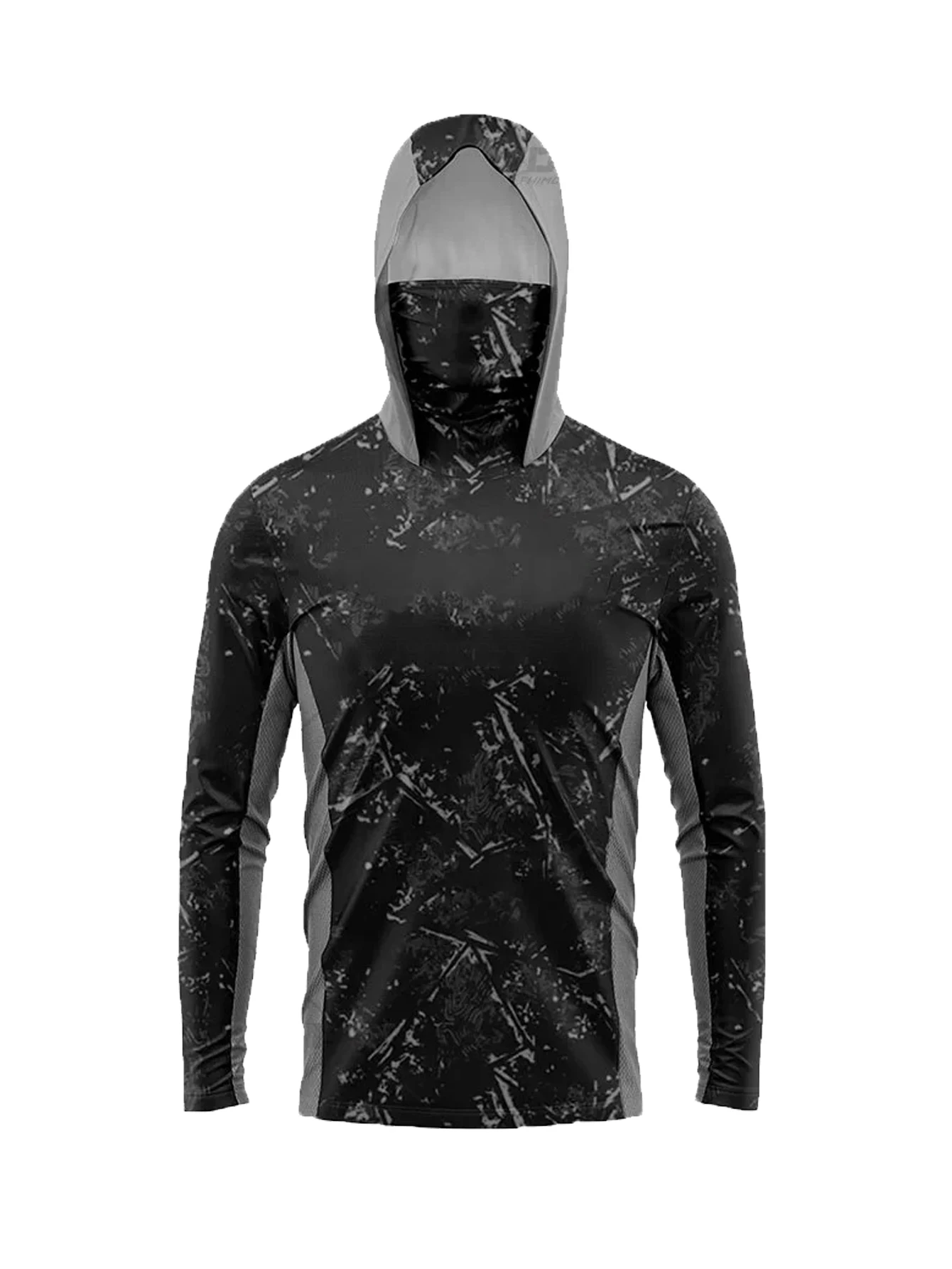 

Fishing Shirts Men's Breathable Sun Uv Protection Hooded Mask Fishing Clothing Summer Long Sleeve Fishing Wear