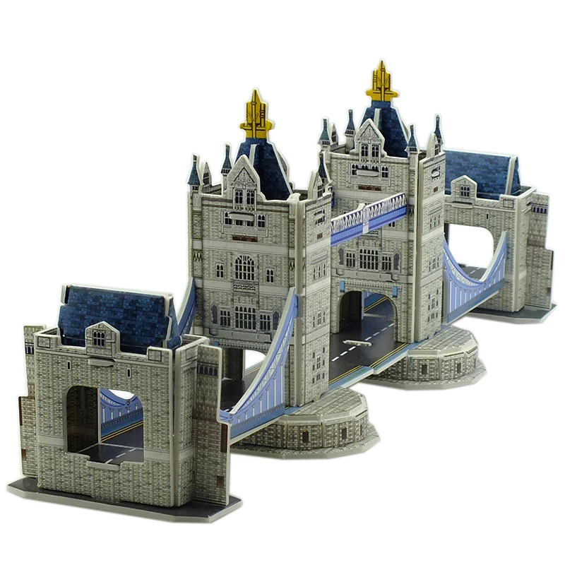 London Twin Bridges Model Toy Puzzle 3D Paper Foam Jigsaw Kids Gifts