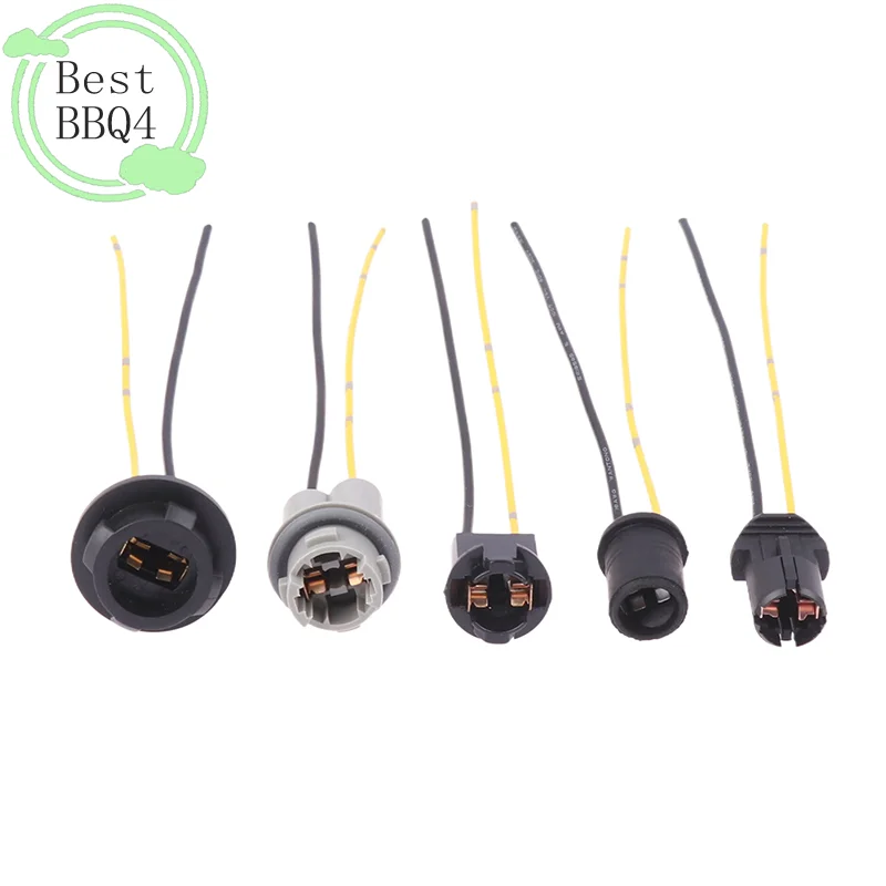 BBQ4 2PCS T10 T13 T15 Soft Bulb Holder Adapters Cable LED Bulb Connector Socket Wedge Base Light Bulb Plug