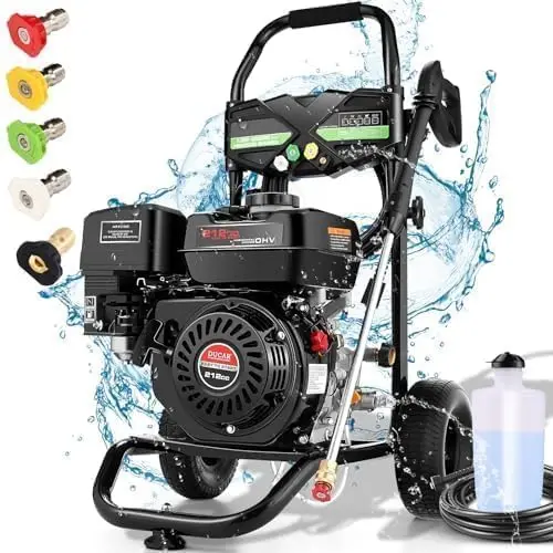 4200PSI Pressure Washer 2.8GPM Gas Power Washer 212CC Gas Powered Washing Machine Commercial High Pressure Washer