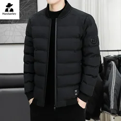 2024 New Winter Male Coat Casual All-match Thickened Baseball Collar Windproof Parka Men Fashion Lightweight Padded Jackets