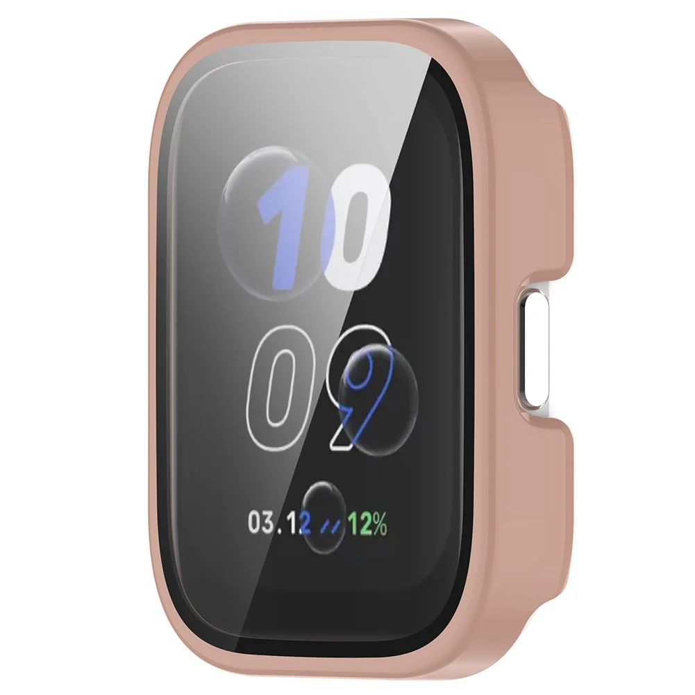 Protetor de tela de vidro anti-risco, estojo rígido para PC, filme de vidro temperado para Amazfit Bip 5, acessórios Unity