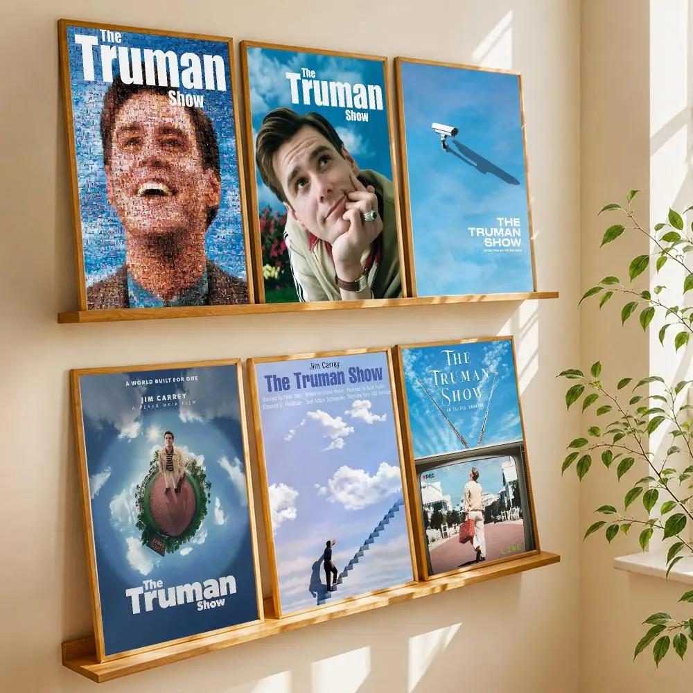 The T-Truman Show Filmplakat HD Wandaufkleber für Zuhause, Flur, Wohnzimmer, Schlafzimmer, Bar, Büro, Dekor, Kunstdrucke