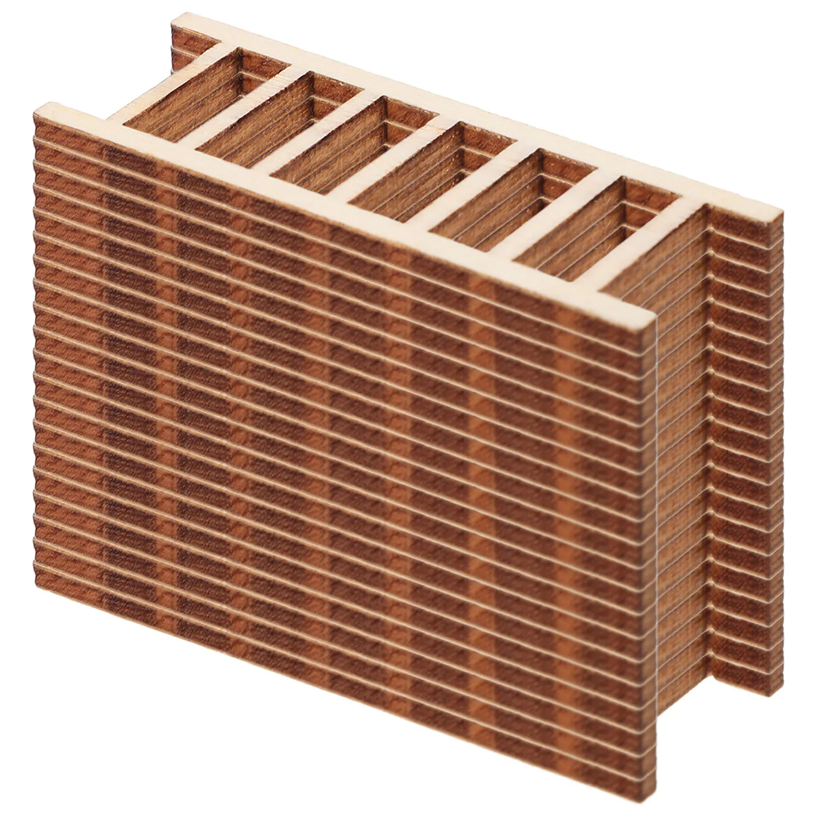 

20pcs Wooden Miniature Small Ladder For Dollhouse Diy Sand Garden Fairy Landscape Display Ornament Decorative Ladder