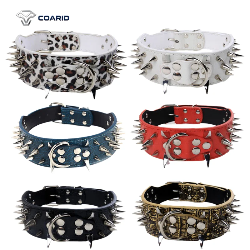 

Neck neck guard Punk neck cover Dog anti-bite artifact Anti-bite medium and large dog Rivet collar Bully fight