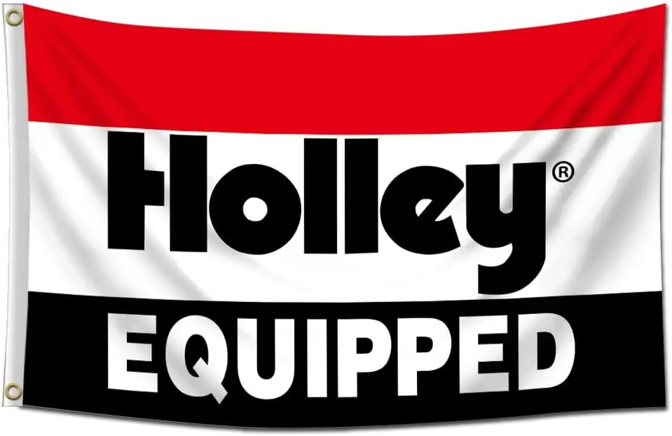 Original Holley Equipped Flag 3X5ft Banner For Garage Room Man Cave