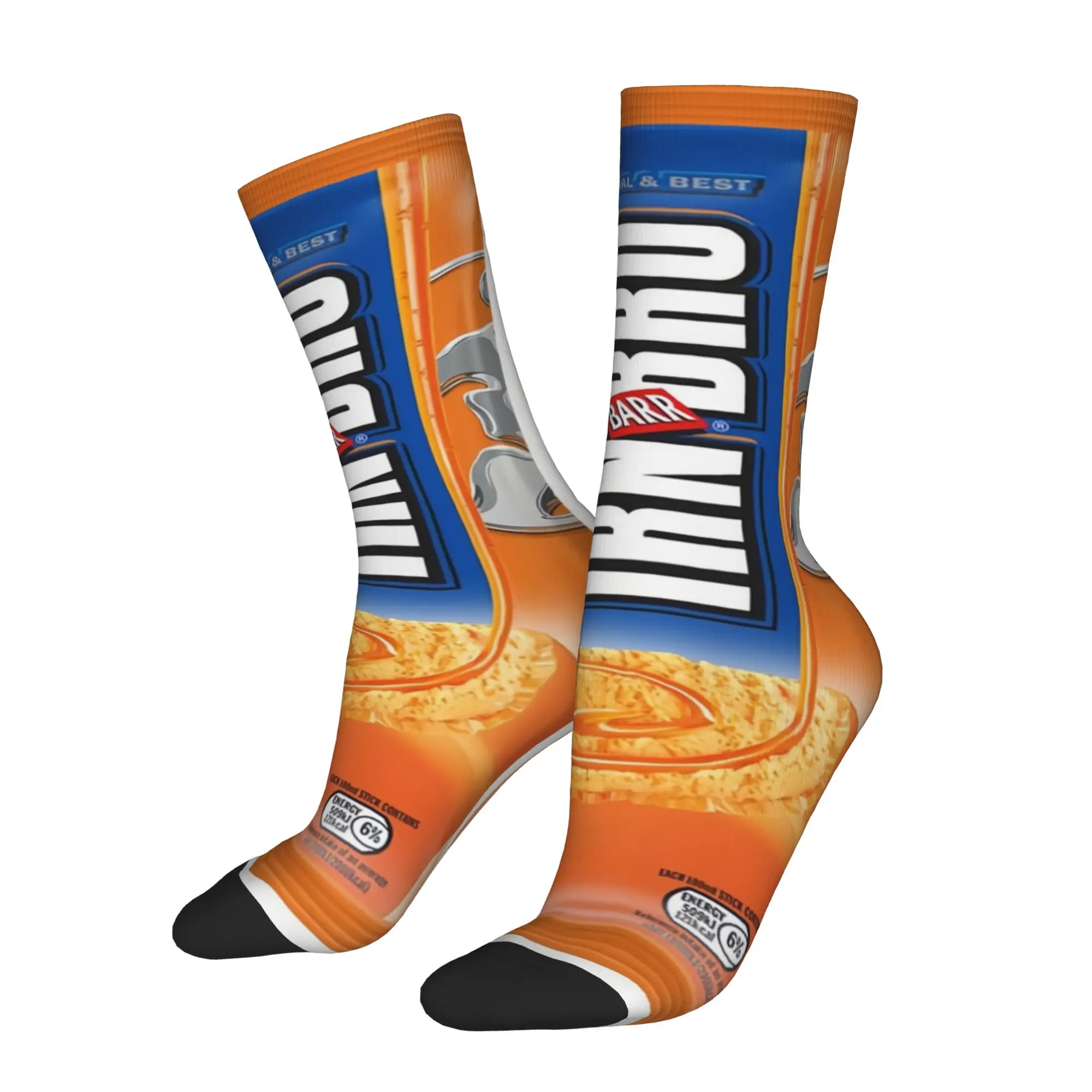 

Funny Sock iIrn iIrn Bru Barr Flavored Snack Harajuku Seamless Pattern Printed Men Socks Casual Men's Socks
