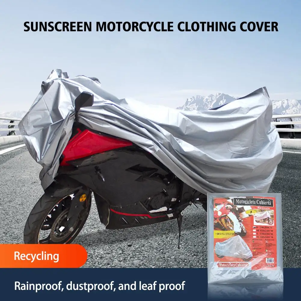 

Motorcycle Outdoor Indoor Protective Cover Waterproof Rain Dust Uv Proof Cover For Motorcycle Vehicle Bicycl N6k1