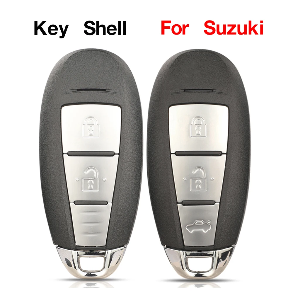 

jingyuqiin 2/3 Buttons Remote Car Key Shell Case For Suzuki Swift SX4 Vitara 2010-2016 TS008 / TS007 Smart Key With Small Key