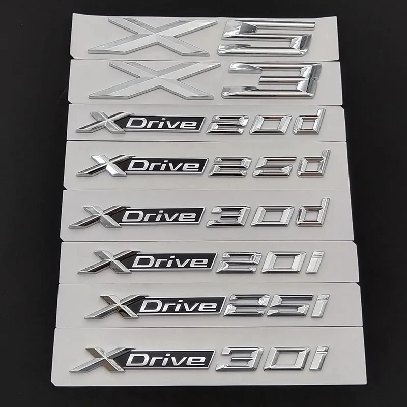 3D-эмблема на крышку багажника для BMW XDrive 20d 23d 25d 30d 35d 40d 45d 50d 55d 20i 25i 30i GT X1 X3 X5 X6, аксессуары для автомобилей BMW