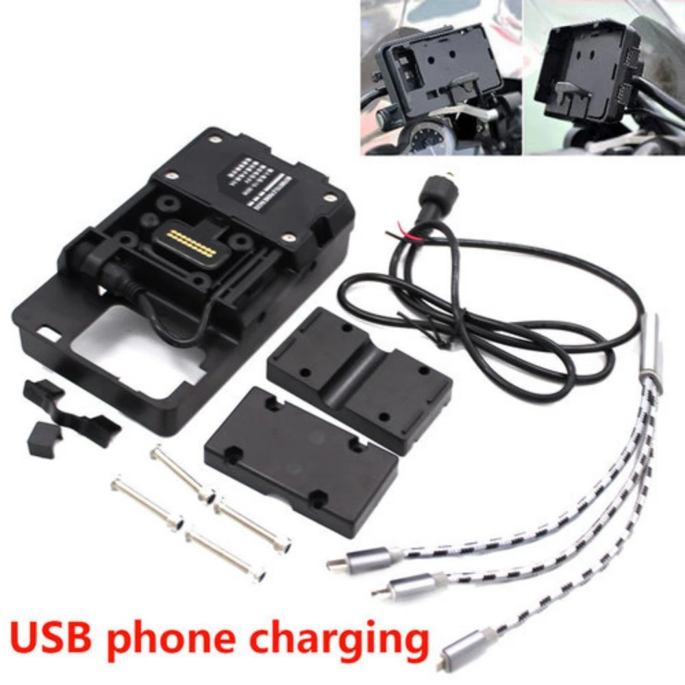 Motorcycle Mobile Phone GPS Mount Navigation Bracket USB Wireless Charging Stand For Yamaha Tenere 660 XT660Z