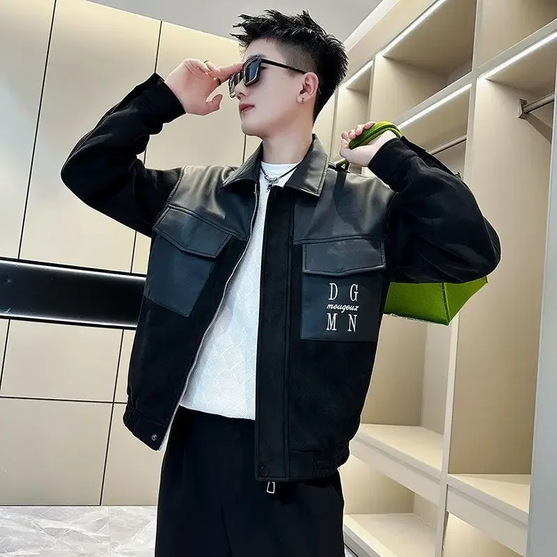 

Winter Sales of Cargo Jacket for Men Splicing Man Coat Clothing Fashion 2024 Vintage High Quality Casual Cheap Clothes Offer Y2k