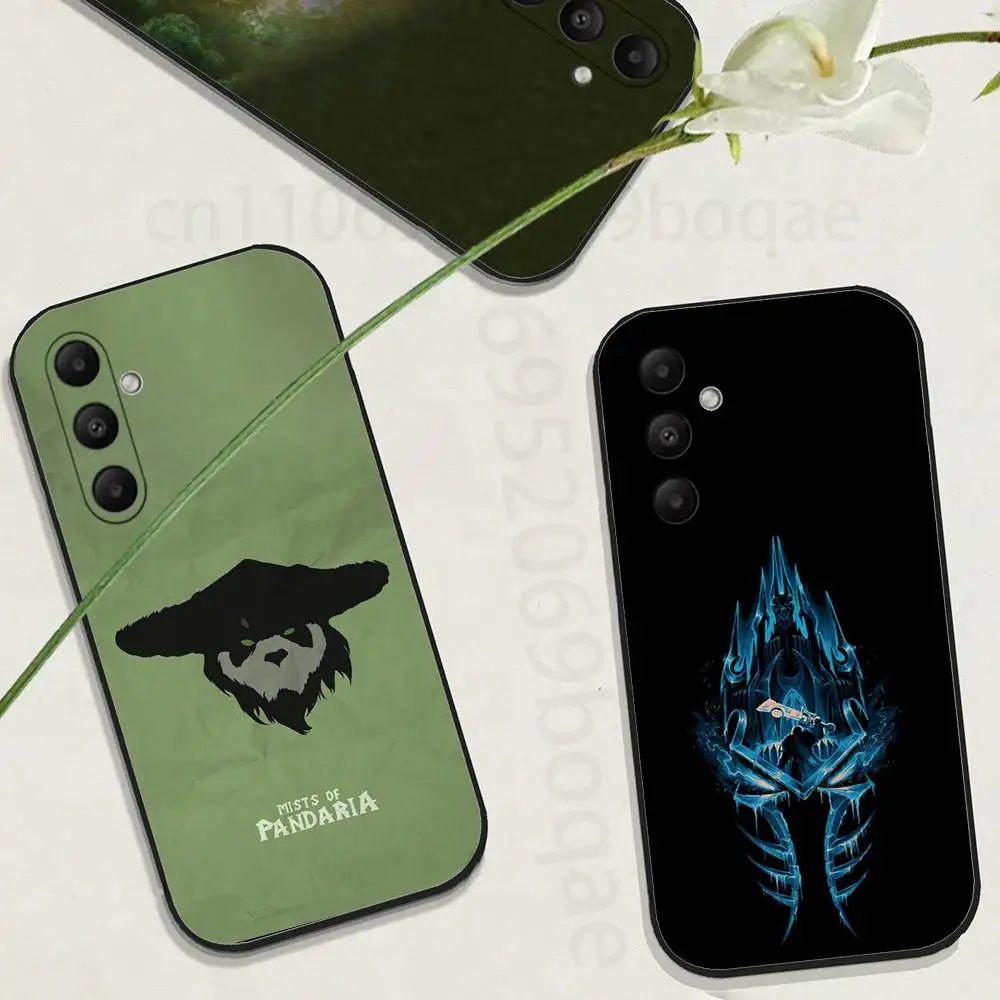 

W-World Of W-Warcraft Phone Case for Samsung Galaxy A73,23,53,33,24,72,22,52,32,54,A34 Soft Cover