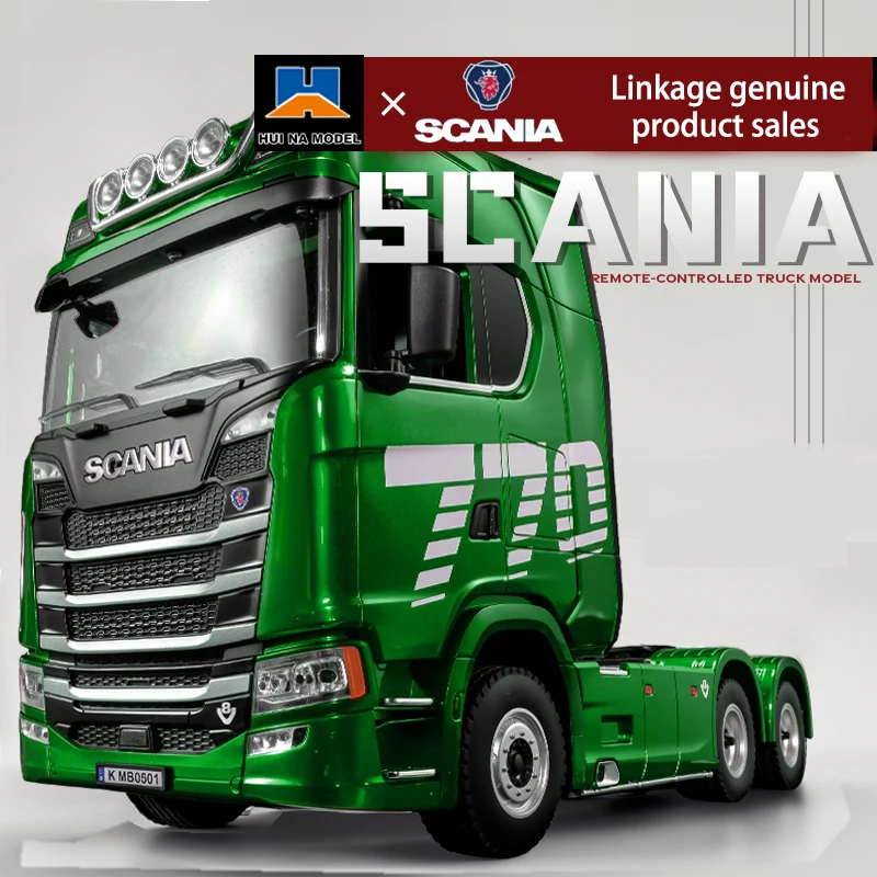 Huina 1501 Scania 770s Heavy Truck Trailer Large Tablet Car Toy Model Devil's Eye Remote Control car 19 Channel Boy Adult Toy