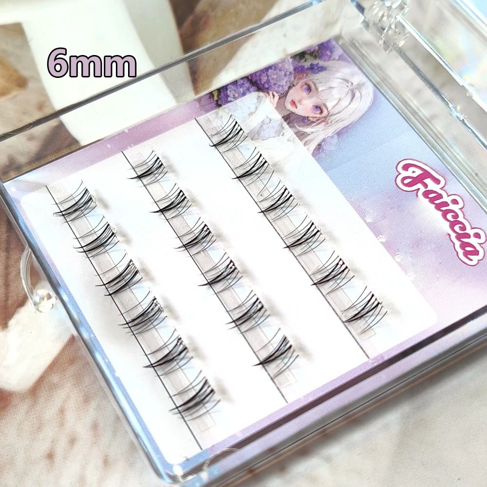 NO NEED GLUE Bottom EyeLashes self-adhesive Lower Eyelashes Natural Fairy Thin Short Eyelash Extension Makeup Tools