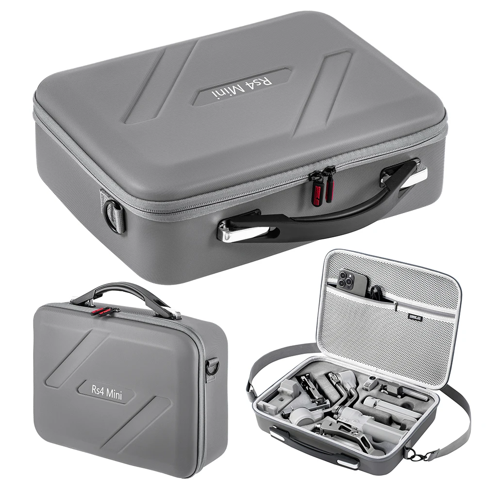 

For RS4 Mini Carrying Case PU Travel Shoulder Bag Shockproof Portable Storage Bag Handbag for RS 4 Mini Accessories Case