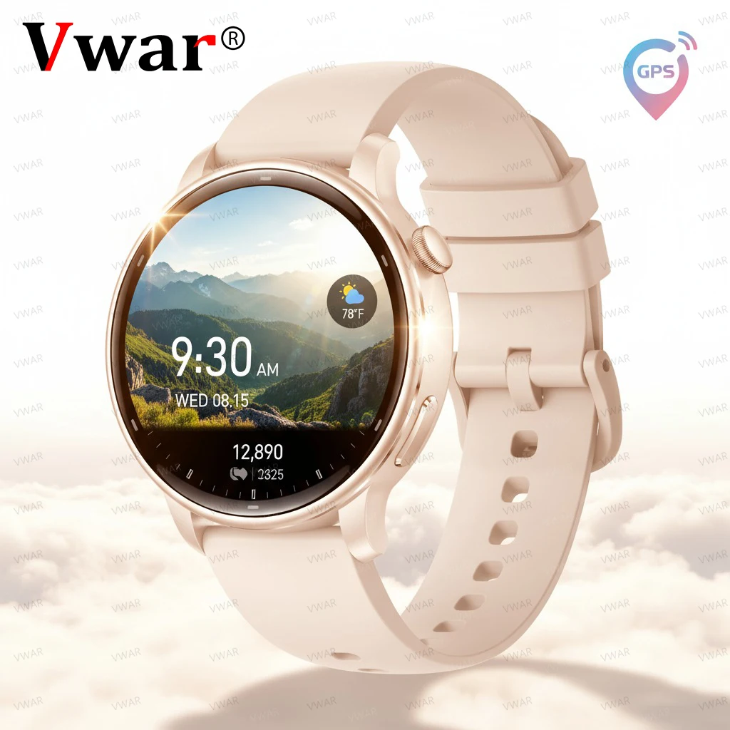 

2025 New GPS Smart Watch For Women Gift 1.32 Inch AMOLED Screen Sports Fitness Watches Bluetooth Calls Digital Smartwatch Ladies