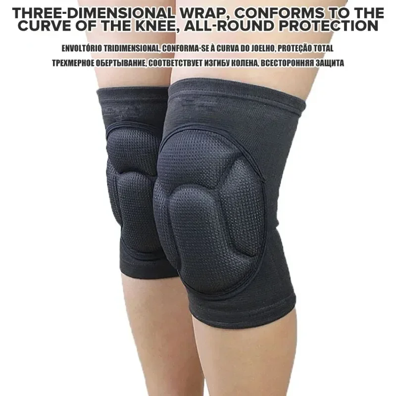 Protective Knee Pads Thicken Sponge Brace Knee Guards Volleyball Extreme Sport For Dancing Anti collision Elastic Knee Protector