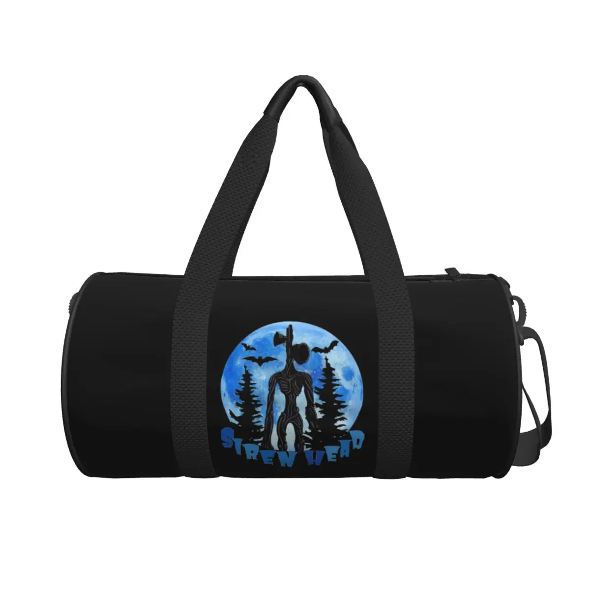 

Большая спортивная сумка с головой сирены из мультфильма ужасов, многофункциональная дорожная сумка Duffle, сумки для фитнеса