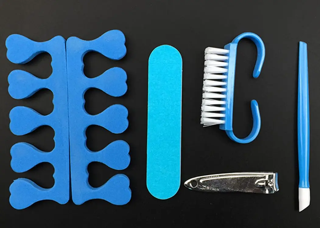 Nail art tool set Nail file, finger splitter to remove dead skin Nail clippers, reshaping and polishing set