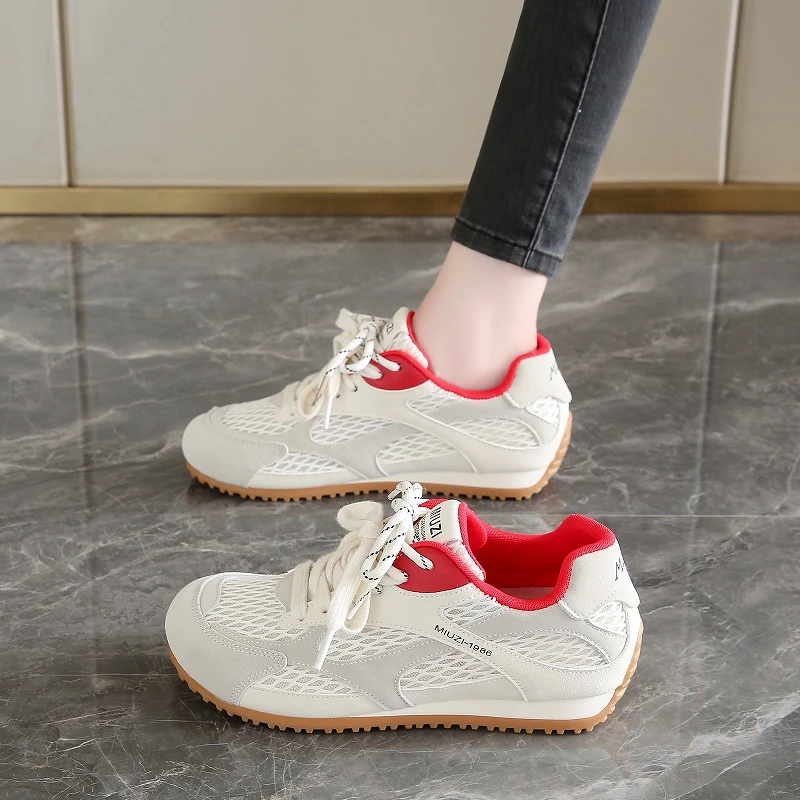

Breathable Mesh Platform Sneakers For Women Lightweight Comfortable Walking Shoes Non Slip Sole Fashion Athletic Footwear