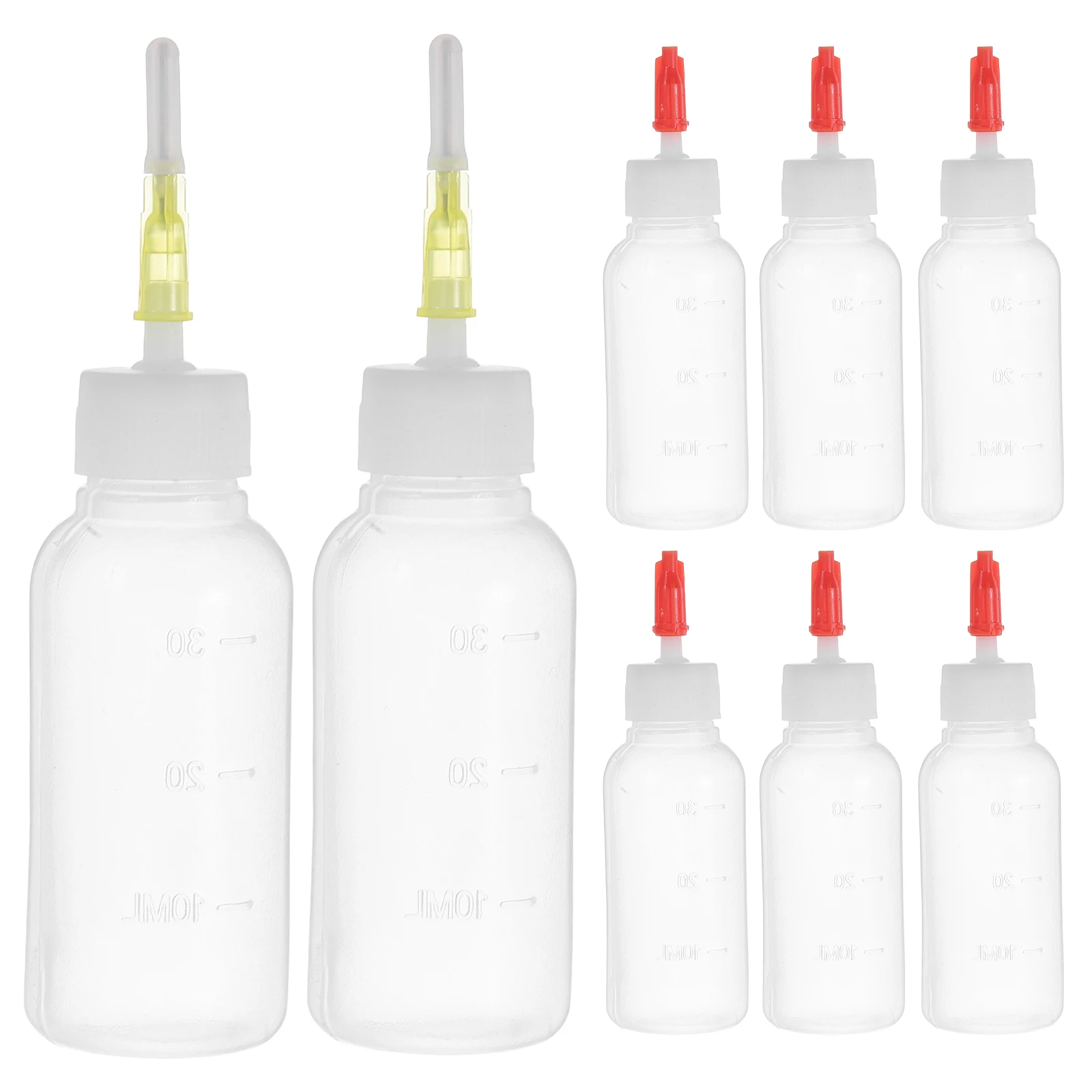 

10pcs Needle Tip Squeeze Bottles Glue Applicator Fine Precision Dispensing Craft Tool Plastic Bottle Laboratory Equipment