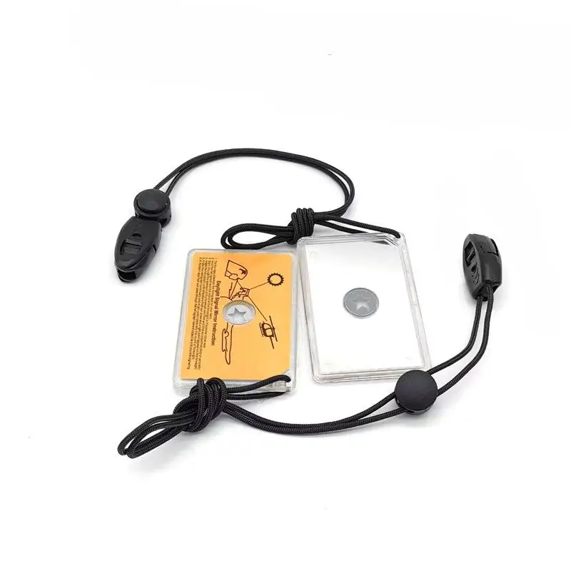 Outdoor Survival Signal Mirror Emergency Reflective Mirror Portable Rescue Tool For Camping Hiking Wilderness