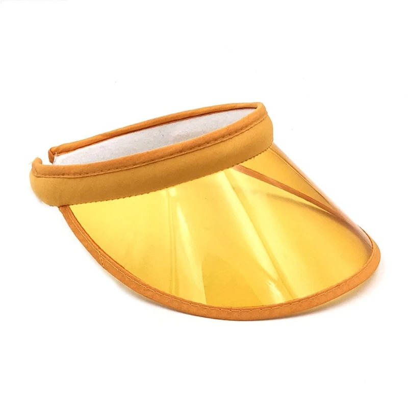 Clear Colored Plastic SunVisor Uv Golf Visors Summer SunVisor SunHat Women Visors Hat Clear Visors Hat Sunscreens Drop Shipping