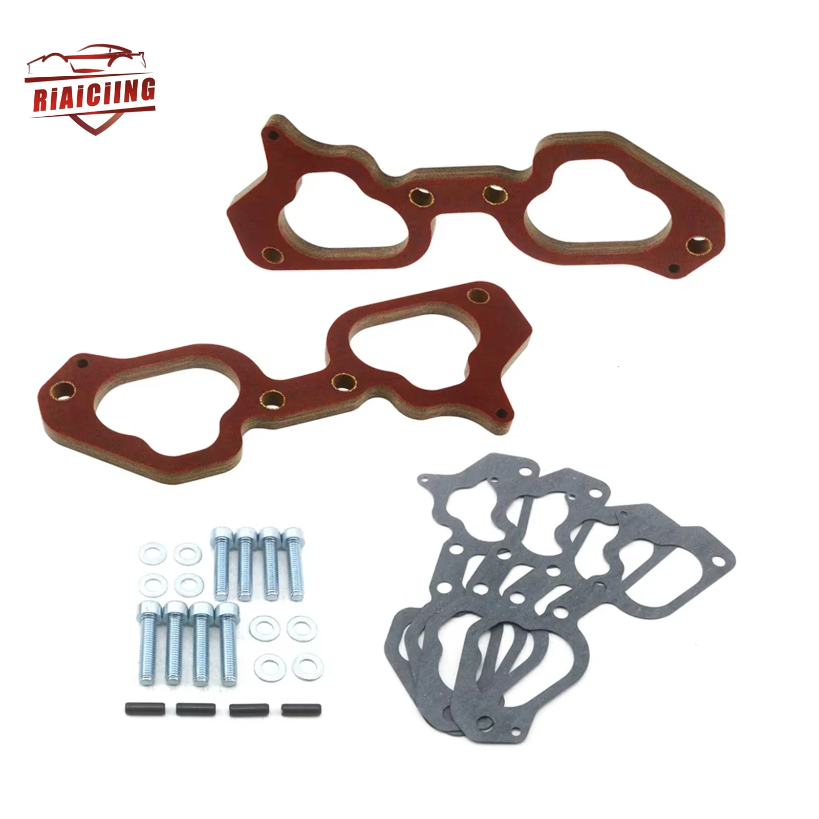 8mm Thick Phenolic Spacer Pair for 02-14 Subaru WRX / 04-15 STi / 05-12 Intake Manifold - Air Intake Performance Accessories