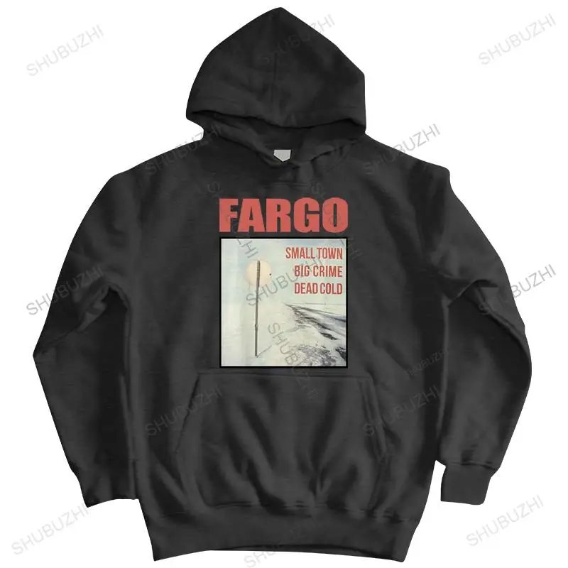 male hoodies cotton sweatshirt fashion jacket FARGO SMALL TOWN BIG CRIME DEAD COLD winter hoodie casual pullover top for boys