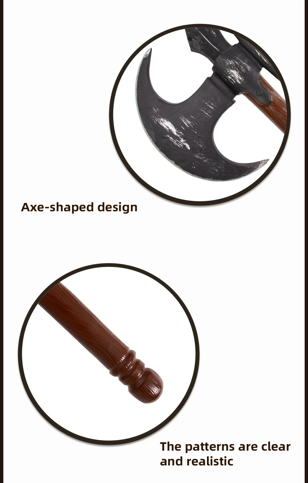 Viking Axe Medieval Axes Pirate Costume Prop PU Foam Hammer Party Favor Photo Prop Decorative Halloween Cosplay Weapons Fake Axe