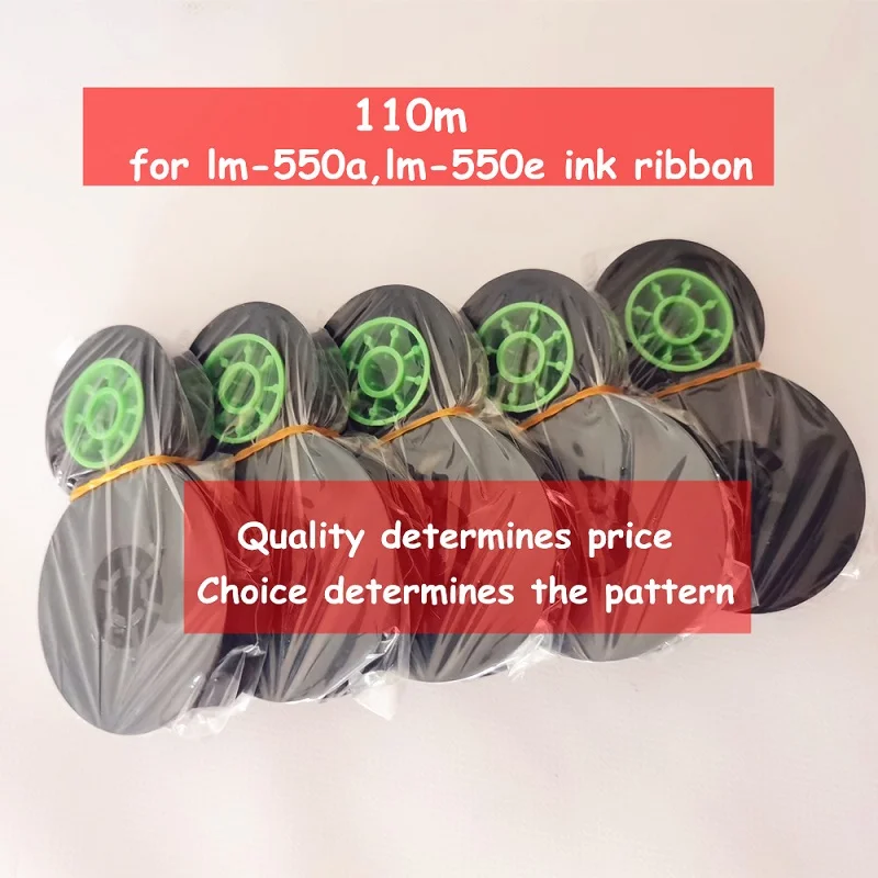 5PCS Ribbons Ink Cartridge LM-IR50B BZ-500BK M5-RC500B For Max Tape Cable ID Printer Marker Typewriter Tube Printer LM-550A/E