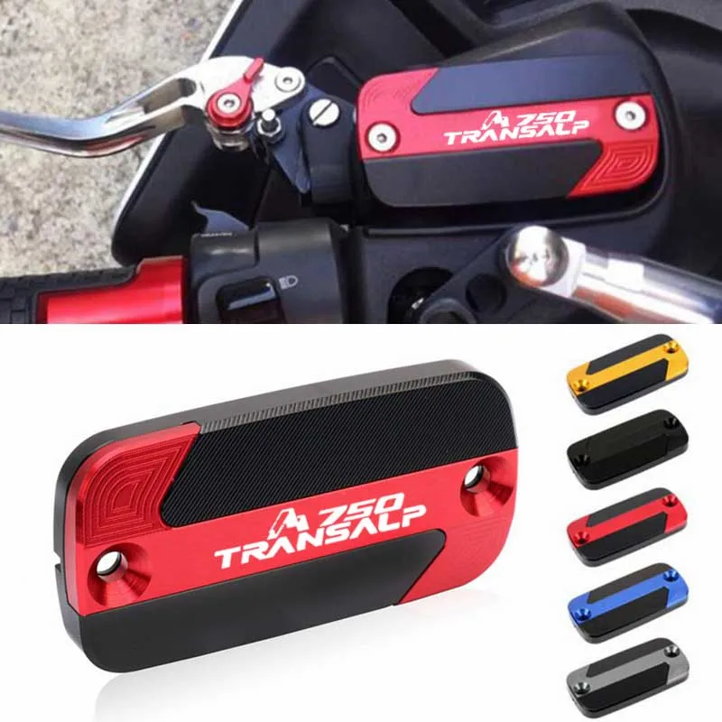 Motorcycle Front Brake Fluid Reservoir Cover Tank Oil Caps Fit For TRANSALP XL 750 XL750 2023 2024