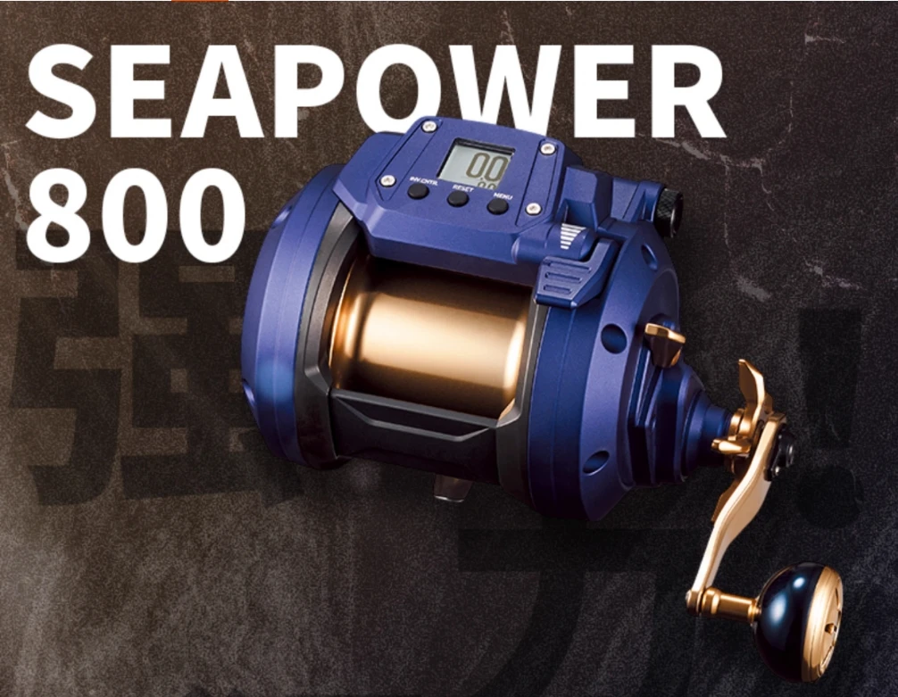 Japan Seapower 800 1200 High Quality Drag Power Deep Sea Saltwater Spinning Big Game Electric Fishing Reel