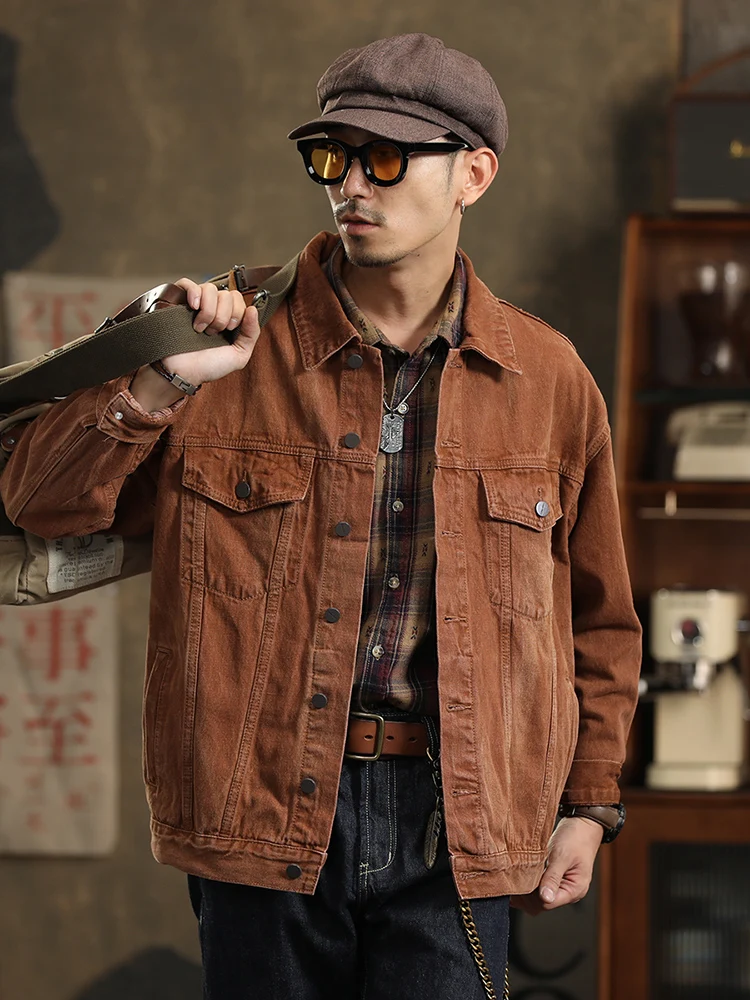 

American Vintage Men's Autumn Loose Fashion New Ruan Handsome Stylish Flow Overalls Men workwear