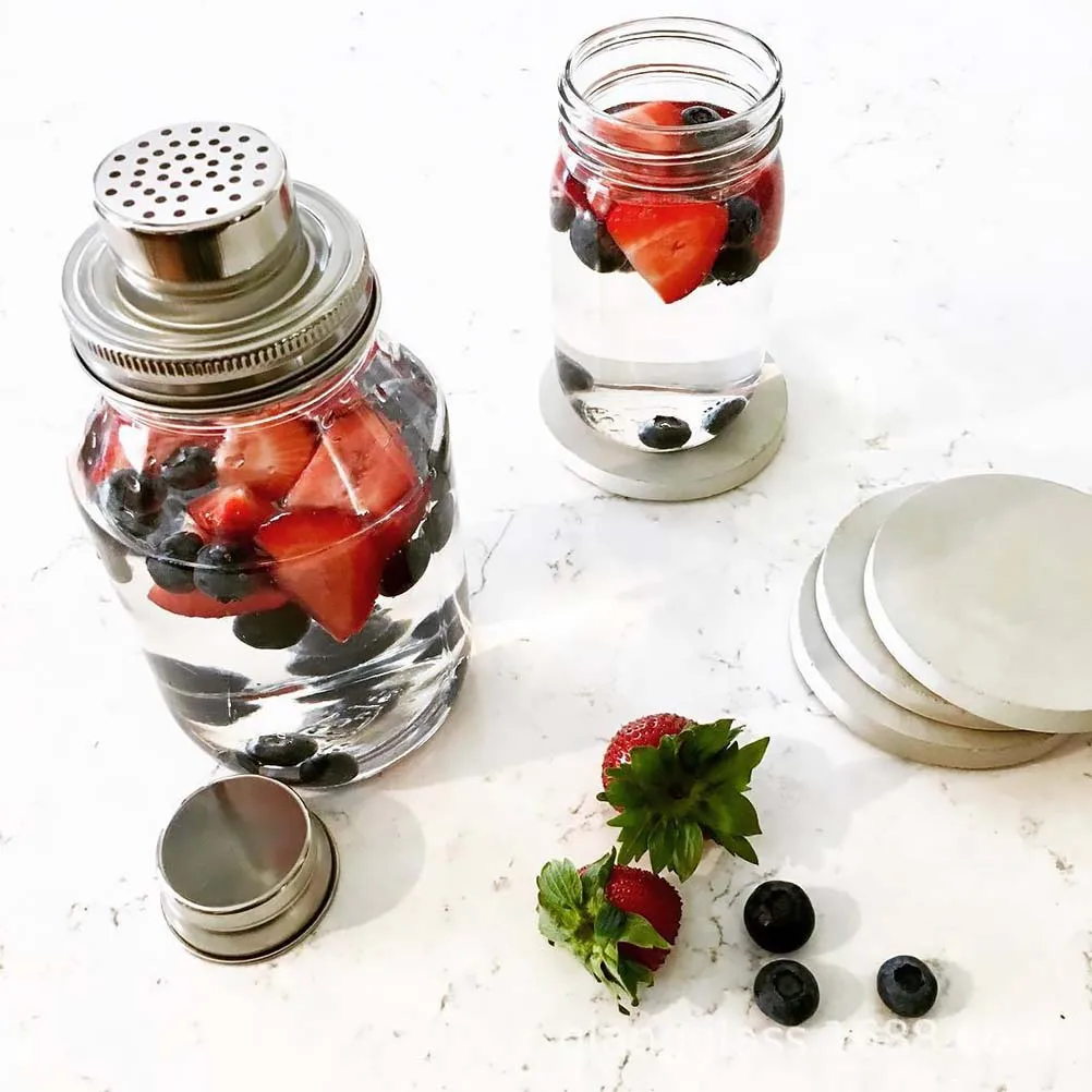 

Шейкер из нержавеющей стали с крышкой Mason Jar, крышка для порошка специй, крышки для бутылок, антикоррозийный дозатор для коктейлей, сито для барбекю, пикника