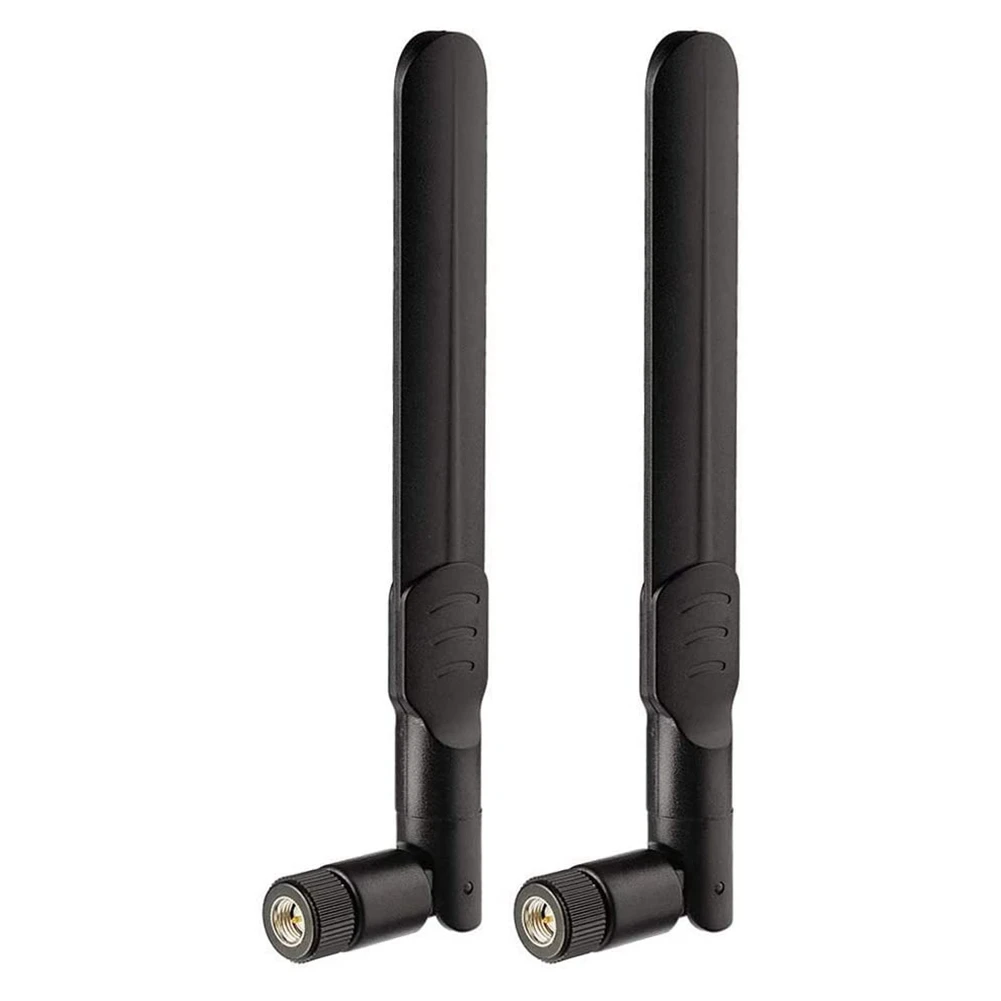 Antena de plugue SMA para telefone doméstico, modem 4G LTE, compatível, modem hotspot, 4G LTE, 2 pcs