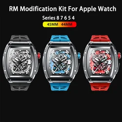 RM Modification Kit Apple Watch Series 8 7 45mm Stainless Steel Bracket Bezel Case Cover for Iwatch 6 5 4 SE 44mm Accessories
