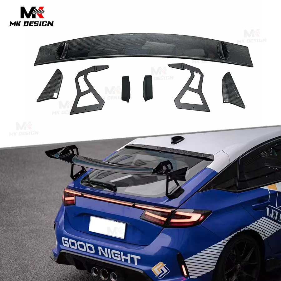 

Carbon Fiber SP Style Rear Spoiler Swan Neck Wing for Honda Civic 11th Gen Type R FL5 2022-IN Rear Trunk Wing Spoiler Body Kit
