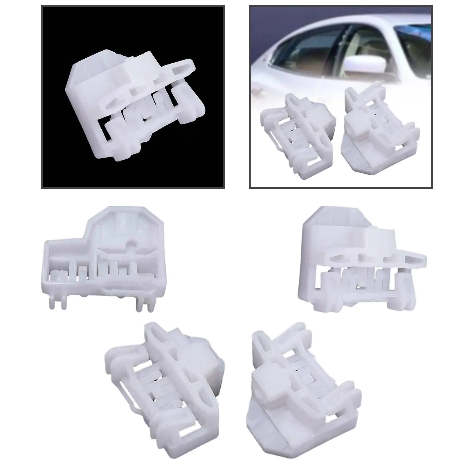 

Car Window Regulator Guide Clip Durable Plastic Replacement for Skoda Super 3U4 SEAT Ibiza