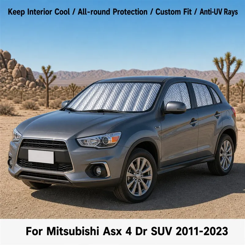 For Mitsubishi Asx 4 Dr SUV 2011-2023 Full Set Car Window Sunshades UV Block Privacy Heat Insulated Foldable Car Curtain