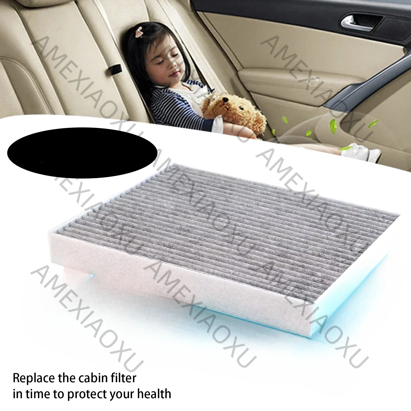 97133-F2100 97133-F2200 Car Pollen Cabin Air Filter For Hyundai Ioniq AE Kona EV Tucson Kia Niro 2017 2018 2019 2020 2021 2022