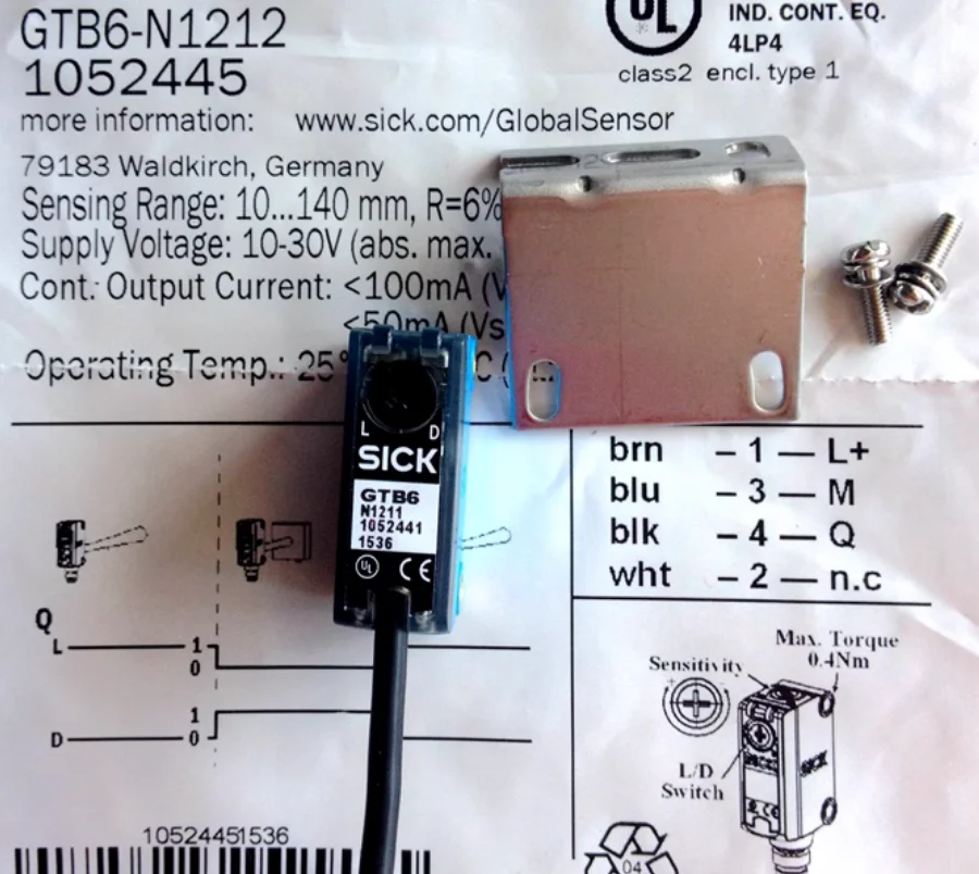 

New original SICK photoelectric switch GTB6-N4211 No. 1052439