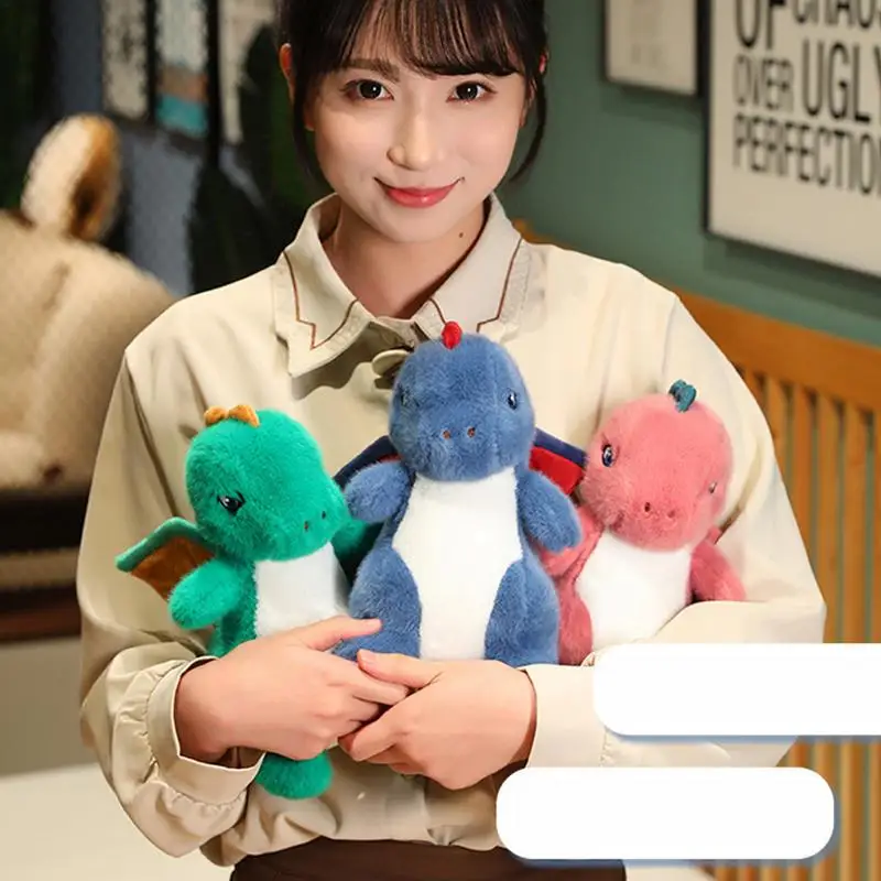 Stuffed Dinosaur Toy Huggable Plush Stuffed Toy Cute Plushies Animal-Themed Parties Teacher Student Award Supplies Nursery Room